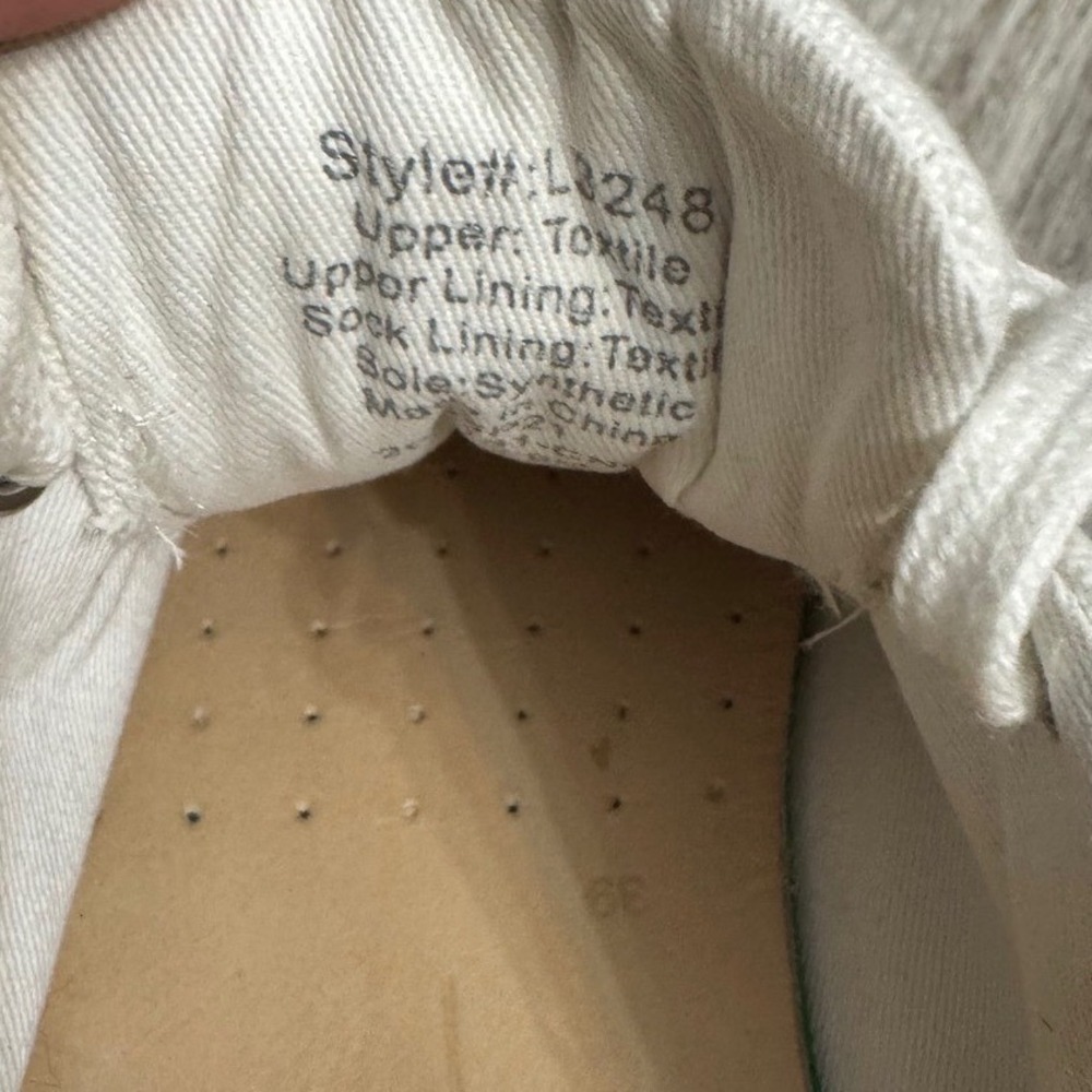 Madewell Sidewalk‎ Low Top Sneakers White Canvas Gum Sole Women's Size 7.5 - Picture 5 of 6